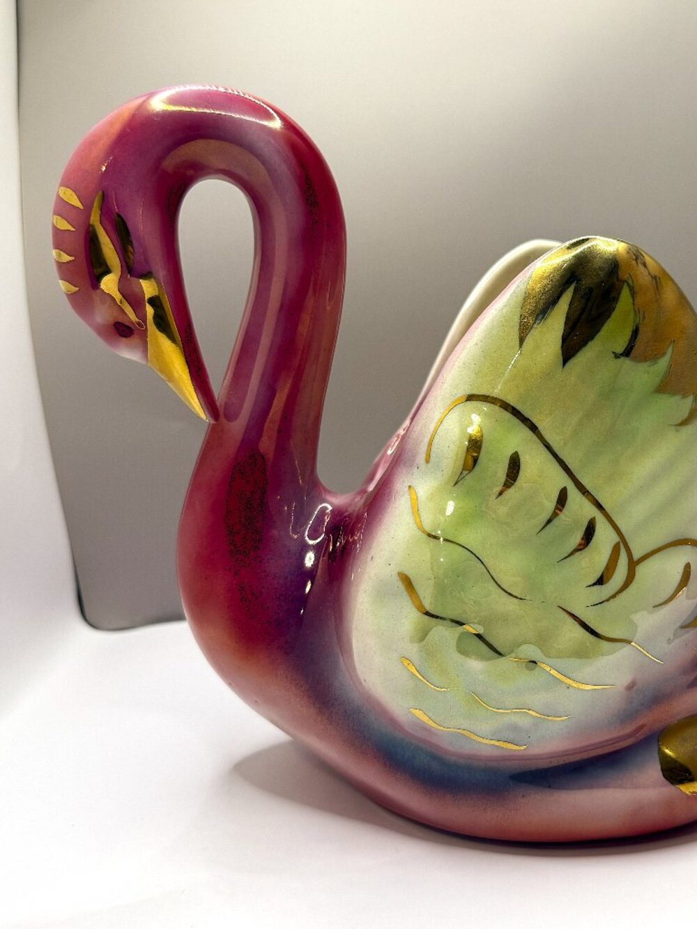 Vintage 1950’s Ceramic Swan Planter - Picture 3 of 7